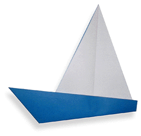 Оригами яхта