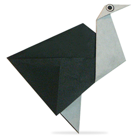 Оригами страус