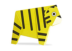 Оригами тигр