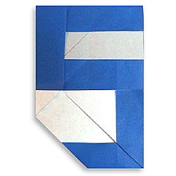 Оригами цифра 5 (пять)