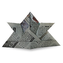 Оригами из газеты