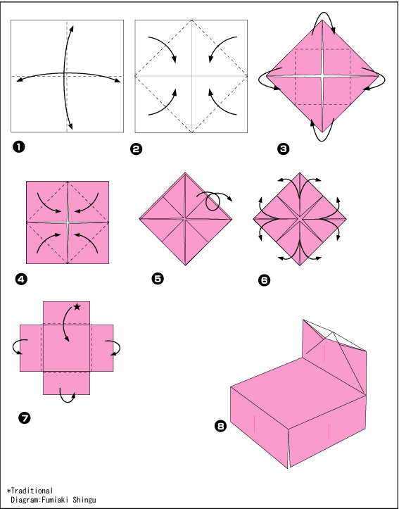 Схема оригами кресло