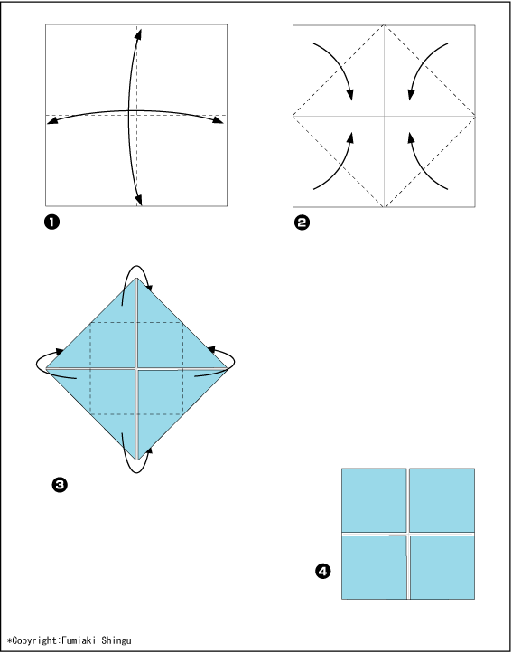 Схема оригами окно