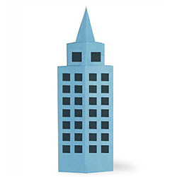 Оригами здания для детей
