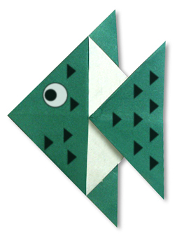 Оригами тропическая рыба