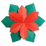 Цветок оригами из бумаги