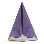 Оригами шапка самурая